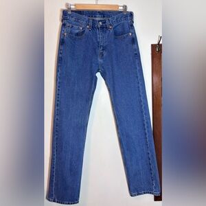 Levi’s 505 Blue Medium Wash 100% Cotton Jeans Size 31 X 34 Unisex Levis